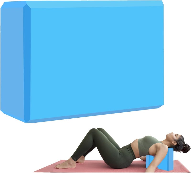 MBKHFLL Yoga Block - Supportive Latex-Free Eva Foam - Soft Non-Slip Surface with Beveled Edges for Yoga, Pilates, Meditation - Yoga Accessories for Stability, Balance, Deepen Stretches - Image 1